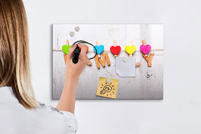 Beschreibbare magnettafel Familieninschrift