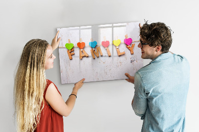 Beschreibbare magnettafel Familieninschrift