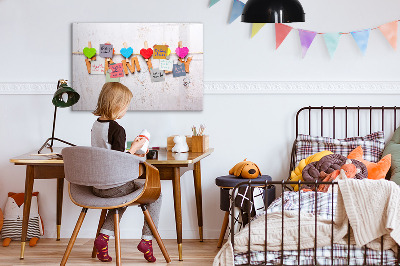 Magnetische Schreibtafel Familieninschrift