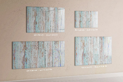 Beschreibbare magnettafel Pastellholz