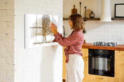 Magnetische Schreibtafel Alter Stammbaum