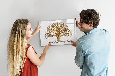 Magnetische Schreibtafel Alter Stammbaum