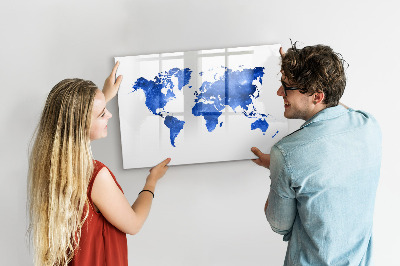 Beschreibbare magnettafel Weltkarte Weltraum