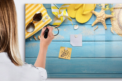 Magnettafel mit Marker Strandzubehör