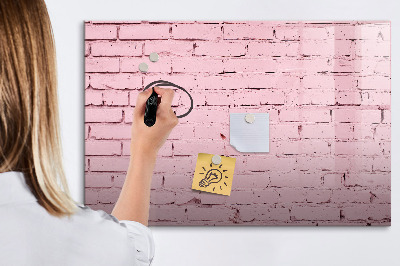 Beschreibbare magnettafel Ziegelwand