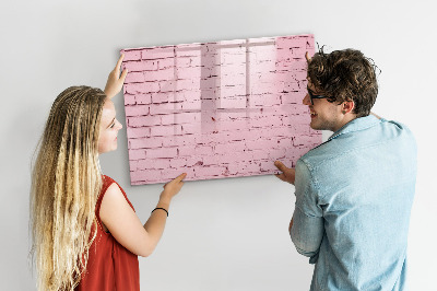 Beschreibbare magnettafel Ziegelwand