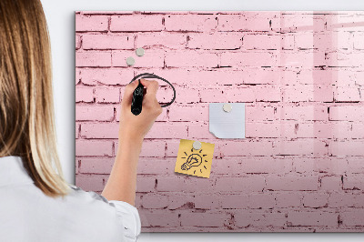 Beschreibbare magnettafel Ziegelwand