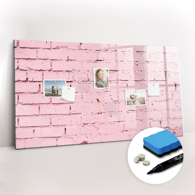 Beschreibbare magnettafel Ziegelwand