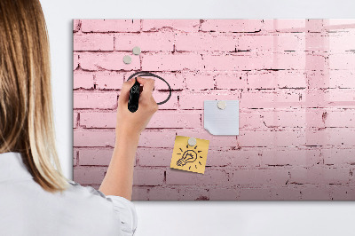 Beschreibbare magnettafel Ziegelwand