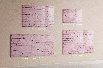 Beschreibbare magnettafel Ziegelwand