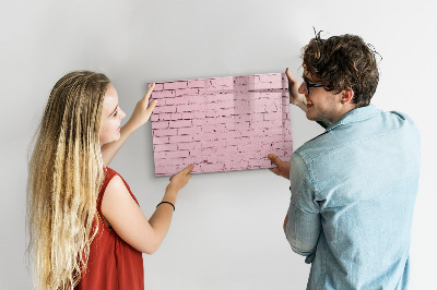 Beschreibbare magnettafel Ziegelwand