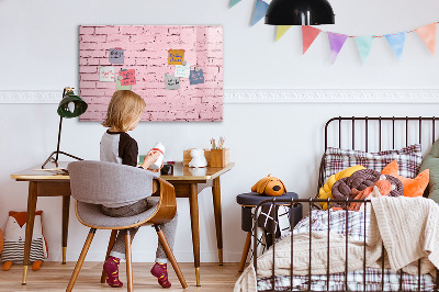 Beschreibbare magnettafel Ziegelwand