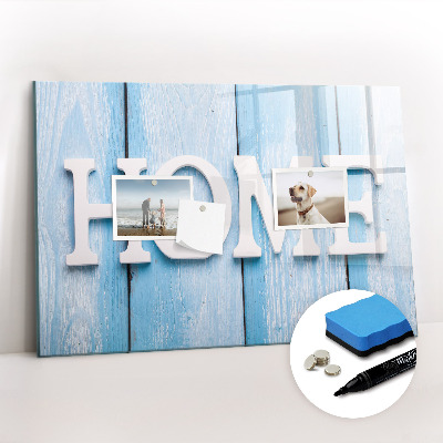 Beschreibbare magnettafel Hausinschrift