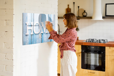 Beschreibbare magnettafel Hausinschrift