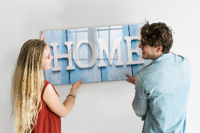 Magnetische Schreibtafel Hausinschrift