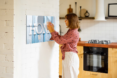 Beschreibbare magnettafel Hausinschrift