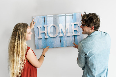 Magnetische Schreibtafel Hausinschrift