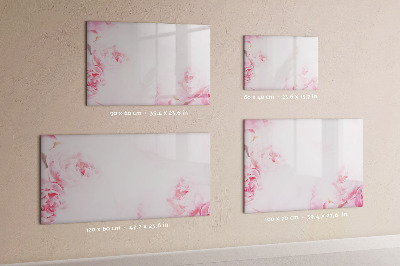 Beschreibbare magnettafel Blühende Blumen