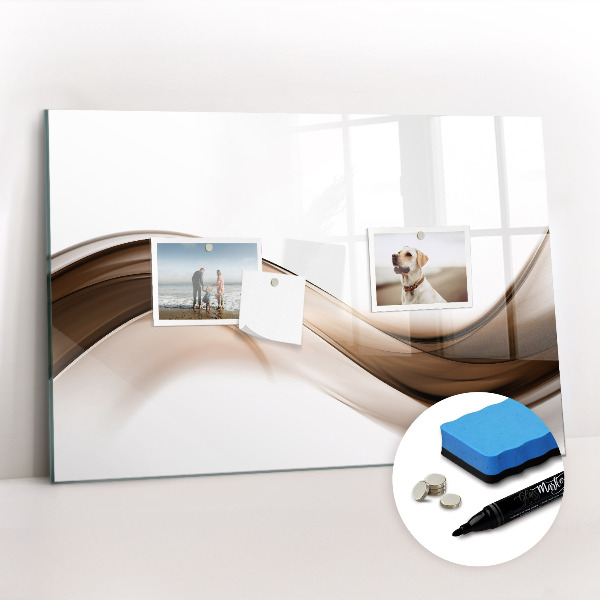 Beschreibbare magnettafel küche Linienabstraktion