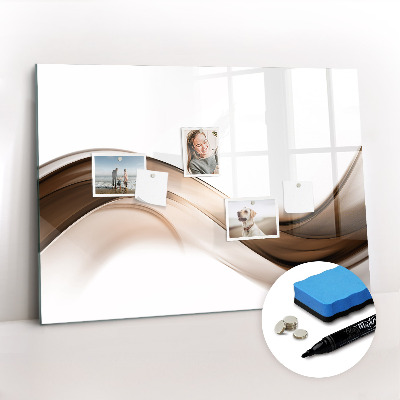Beschreibbare magnettafel küche Linienabstraktion