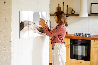 Beschreibbare magnettafel küche Linienabstraktion