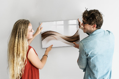 Beschreibbare magnettafel küche Linienabstraktion