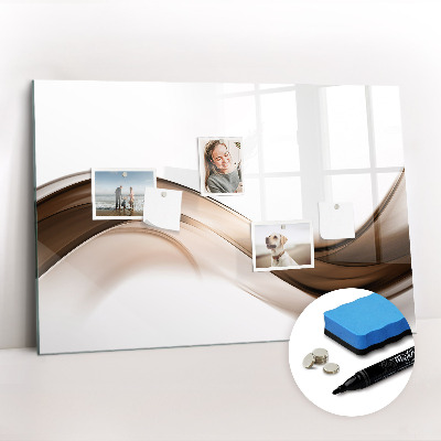Beschreibbare magnettafel küche Linienabstraktion