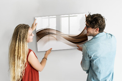 Beschreibbare magnettafel küche Linienabstraktion