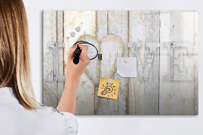 Beschreibbare magnettafel Inschrift Liebe