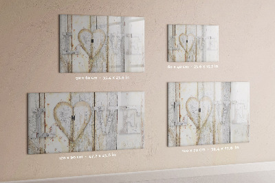 Beschreibbare magnettafel Inschrift Liebe