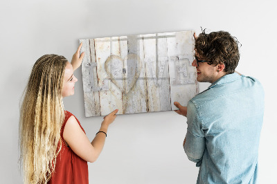 Beschreibbare magnettafel Inschrift Liebe