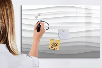 Beschreibbare magnettafel küche Wellenstruktur