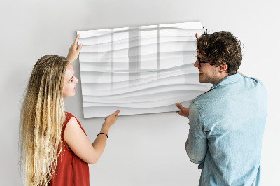 Beschreibbare magnettafel küche Wellenstruktur