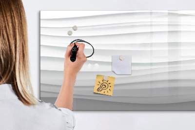 Beschreibbare magnettafel küche Wellenstruktur