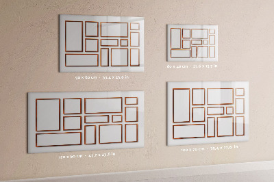 Magnetische Schreibtafel Holzrahmen