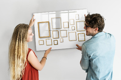 Beschreibbare magnettafel Holzrahmen