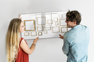 Beschreibbare magnettafel Holzrahmen