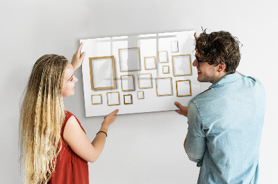 Beschreibbare magnettafel Holzrahmen