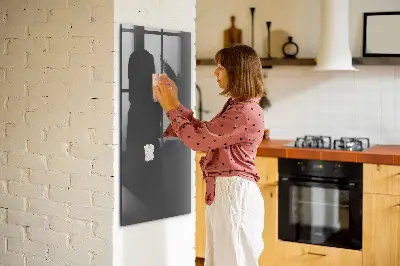Magnettafel zum schreiben Farbe grau
