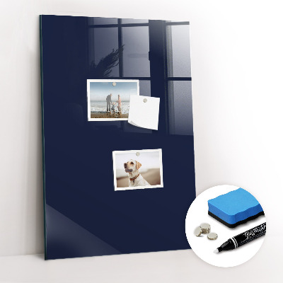 Trocken abwischbare Magnettafel Dunkle marineblaue Farbe