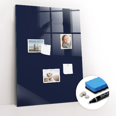 Trocken abwischbare Magnettafel Dunkle marineblaue Farbe