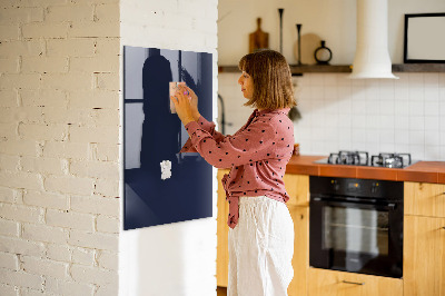 Trocken abwischbare Magnettafel Dunkle marineblaue Farbe