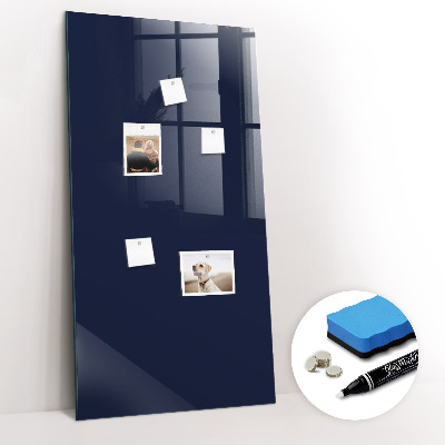 Trocken abwischbare Magnettafel Dunkle marineblaue Farbe