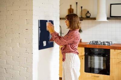 Trocken abwischbare Magnettafel Dunkle marineblaue Farbe