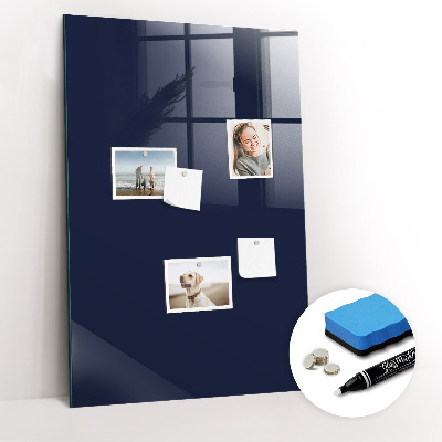 Trocken abwischbare Magnettafel Dunkle marineblaue Farbe