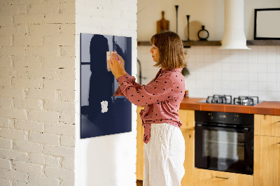 Trocken abwischbare Magnettafel Dunkle marineblaue Farbe