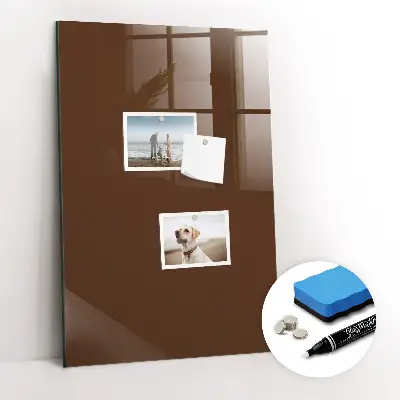 Schreib magnettafel Braune Farbe