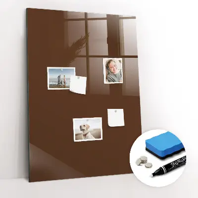Schreib magnettafel Braune Farbe