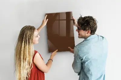 Schreib magnettafel Braune Farbe