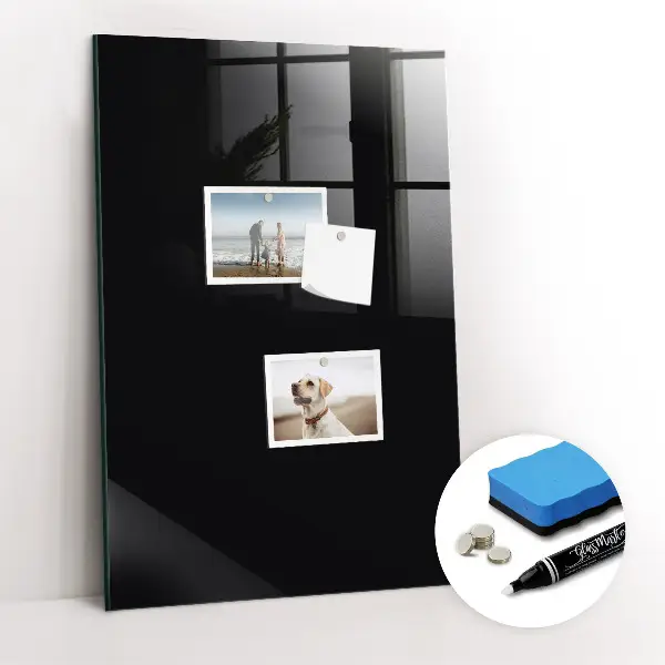 Magnettafel zum schreiben Farbe: Schwarz